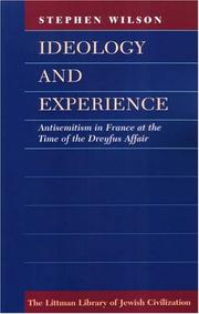 Cover of: Ideology and Experience by Stephen, Wilson