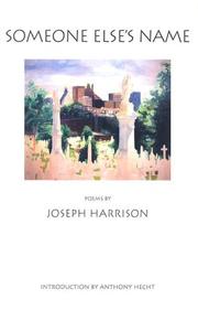 Someone Else's Name by Joseph Harrison