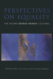 Cover of: Perspectives on Equality: The Second Seamus Heaney Lectures