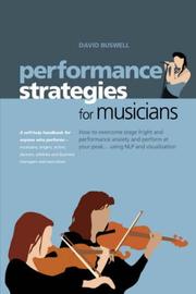 Cover of: Performance Strategies for Musicians