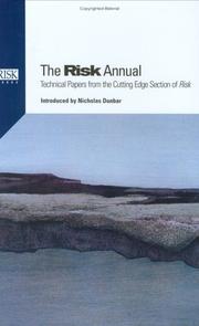 Cover of: The Risk Annual by Nicholas Dunbar, Nicholas Dunbar