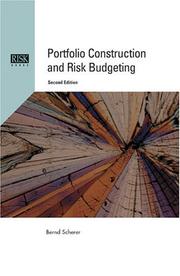 Cover of: Portfolio Construction and Risk Budgeting