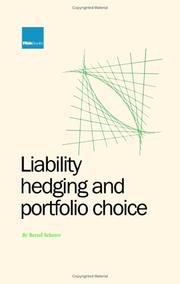Cover of: Liability Hedging and Portfolio Choice