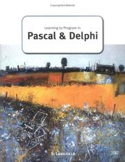 Cover of: Learning to Program in Pascal and Delphi