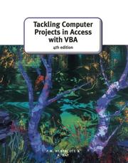 Cover of: Tackling Computer Projects in Access with VBA by P.M. Heathcote