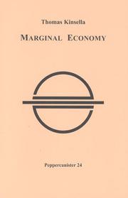 Cover of: Marginal Economy (Peppercanister S.) by Thomas Kinsella