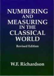 Cover of: Numbering & measuring in the classical world: an introductory handbook