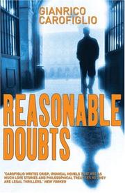Cover of: Reasonable Doubts by Gianrico Carofiglio