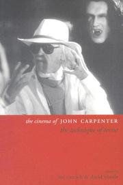 Cover of: The cinema of John Carpenter by edited by Ian Conrich & David Woods.