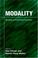 Cover of: Modality