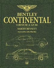 Cover of: Bentley Continental -Corniche & Azure 51-98 by Martin Bennett