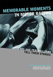 Cover of: Memorable Moments in Motor Racing | Mike Jiggle