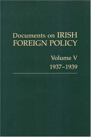 Cover of: Documents on Irish Foreign Policy: 1937-1939