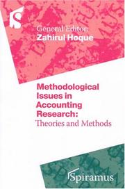 Cover of: Methodological Issues in Accounting Research by Zahirul Hoque, Zahirul Hoque