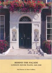 Cover of: Behind the Facade: London House Plans, 1660-1840