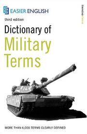 Cover of: Dictionary of Military Terms by Richard Bowyer