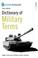 Cover of: Dictionary of Military Terms
