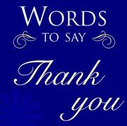 Cover of: Words to Say Thank You by Sarah Hoggett