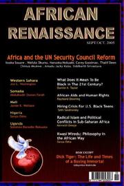 Cover of: African Renaissance Sept/Oct 2005