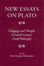 Cover of: New Essays on Plato: Language and Thought in Fourth-century Greek Philosophy