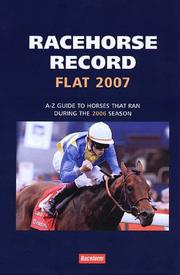 Cover of: Racehorse Record Flat