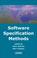 Cover of: Software Specification Methods