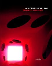 Cover of: Massimo Mariani: Progetti 1980-2005