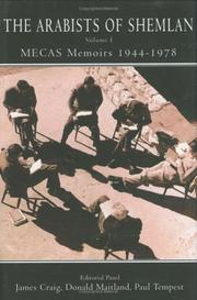 Cover of: The Arabists of Shemlan, V.1: Mecas Memoirs, 1944-78