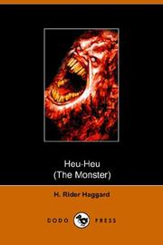 Cover of: Heu Heu or the Monster | H. Rider Haggard