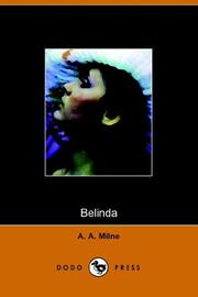 Cover of: Belinda | A. A. Milne