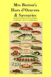 Cover of: Mrs. Beeton's Hors D'oeuvres & Savouries by Mrs. Beeton