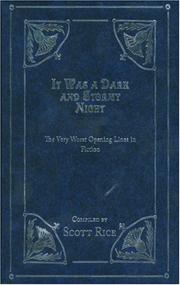 Cover of: It Was a Dark and Stormy Night by Scott Rice