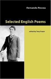 Cover of: Selected English Poems by Fernando Pessoa