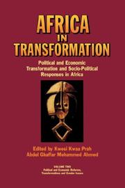 Cover of: Africa in Transformation Vol.2. Political and Economic Transformation and Socio-Political Responses in Africa by Kwesi Kwaa Prah