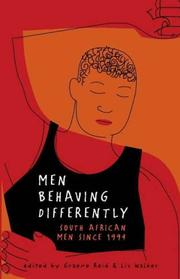 Cover of: Men behaving differently