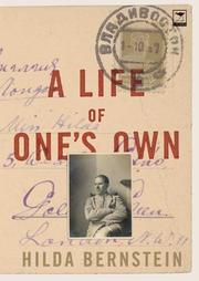 Cover of: A life of one's own by Hilda Bernstein