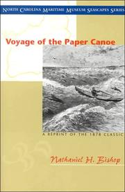 Voyage of the paper canoe by Nathaniel H. Bishop