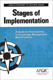 Cover of: Stages of Implementation by Carla O'Dell