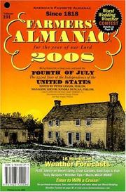 Cover of: Farmers' Almanac 2008: Volume 191 (Farmers' Almanac)