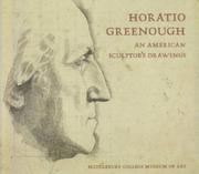 Cover of: Horatio Greenough: an American sculptor's drawings