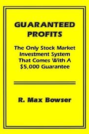 Cover of: Guaranteed profits with small stocks: the only stock market investment system  that comes with a $5,000 guarantee