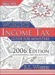 Cover of: Worth's Income Tax Guide for Ministers 2006: For Preparing 2005 Tax Returns (Worth's Income Tax Guide for Ministers)