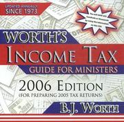 Cover of: Worth's Income Tax Guide for Ministers by B. J. Worth