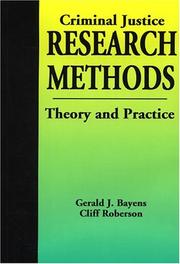 Cover of: Criminal Justice Research Methods