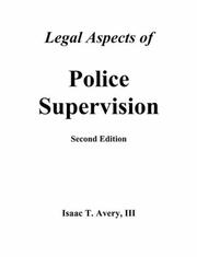 Cover of: Legal Aspects of Police Supervision