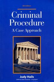 Cover of: Criminal Procedure | Judy Hails