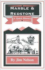Cover of: Marble & Redstone : A Quick History
