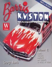 Cover of: Barris Kustom Techniques of the '50s by George Barris