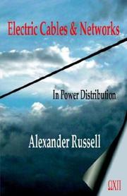 Cover of: Electric Cables & Networks in Power Distribution