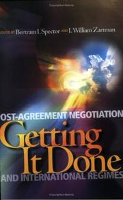 Cover of: Getting It Done: Postagreement Negotiation and International Regimes